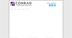 Desktop Screenshot of conradbusinessresults.com