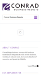 Mobile Screenshot of conradbusinessresults.com